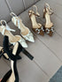 Women Rhinestone Pointed-Toe Stiletto Heel